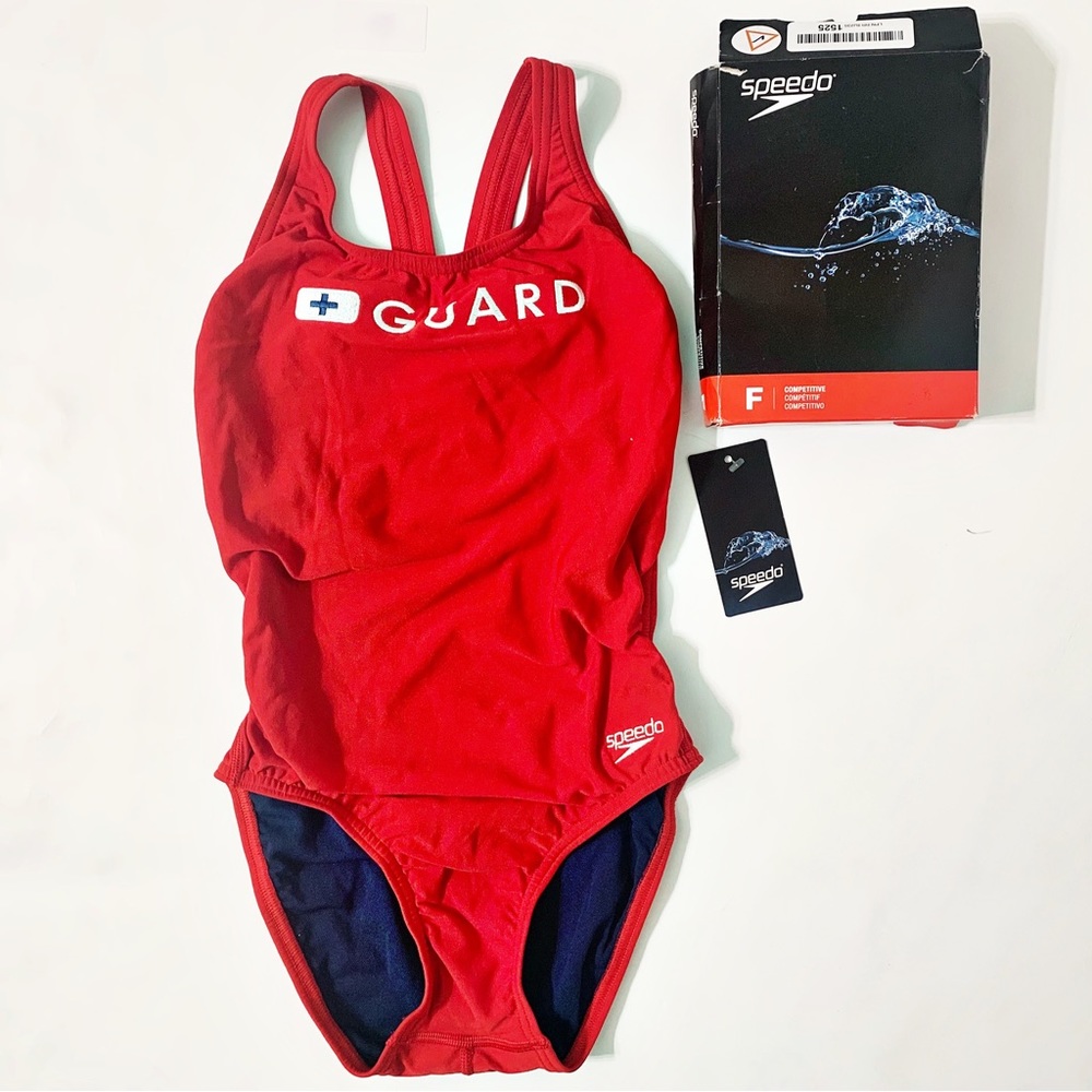 Speedo Guard Super Pro Endurance One-Piece Swimsuit Competetive Size 30 Orig $54